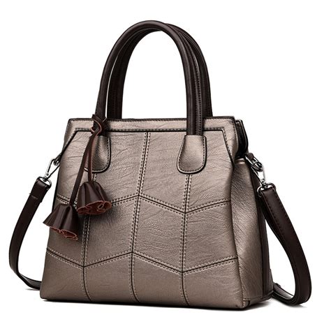 high quality leather handbags women